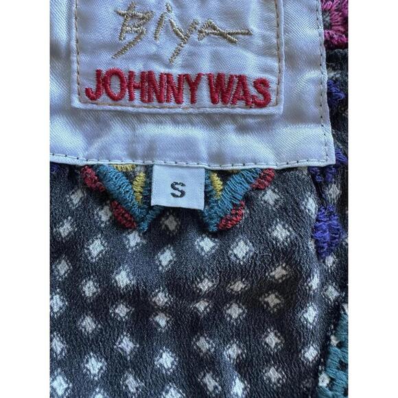 Johnny Was Biya Embroidered Dress Silk Boho Festival Luxe Tunic Artsy - Picture 7 of 8